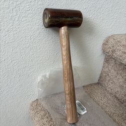 WUTA Rawhide Mallet 100% Rawhide-head Hammer for Jewelry Making Leather Craft Hammer Stamping Jewelry Leather Worker Craft Tool Good Buffering Mallet 