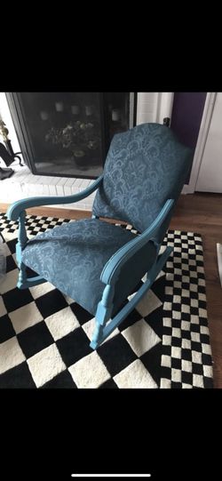 Refurbished antique rocking chair