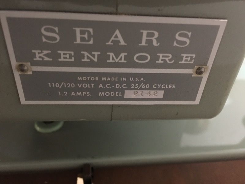 Vintage Sears Kenmore zig zag model 2142 sewing machine for Sale in
