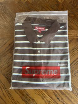 Supreme Stripe Polo Brown Size XXL