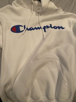 White Champion Hoodie Size Small 