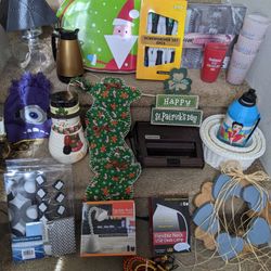 $3 New Shower Curtain Hairbrush Set Cookie Jar Christmas Decorations Sandwich Grill Panini Coffee Pot Oil Desk Lamp