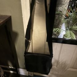 Fossil Black Leather Bag/satchel