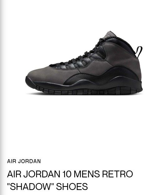 AIR JORDAN 10 RETRO SHADOW
