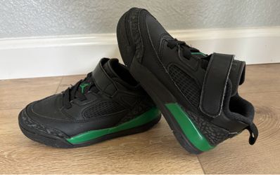 Nike JORDAN SPIZIKE LOW Little Kid SZ 11 Black Pine Green Shoes