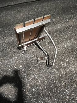 Stainless Steel Folding Shower Seat with Clamp Mount