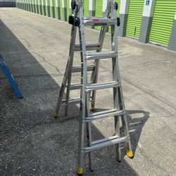 Gorilla 22ft Aluminum Adjustable Ladder 