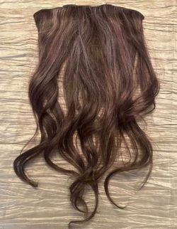 Brown Clip-In Hair Extensions - Natural Brown Waves