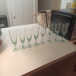8 Champaign Glasses 