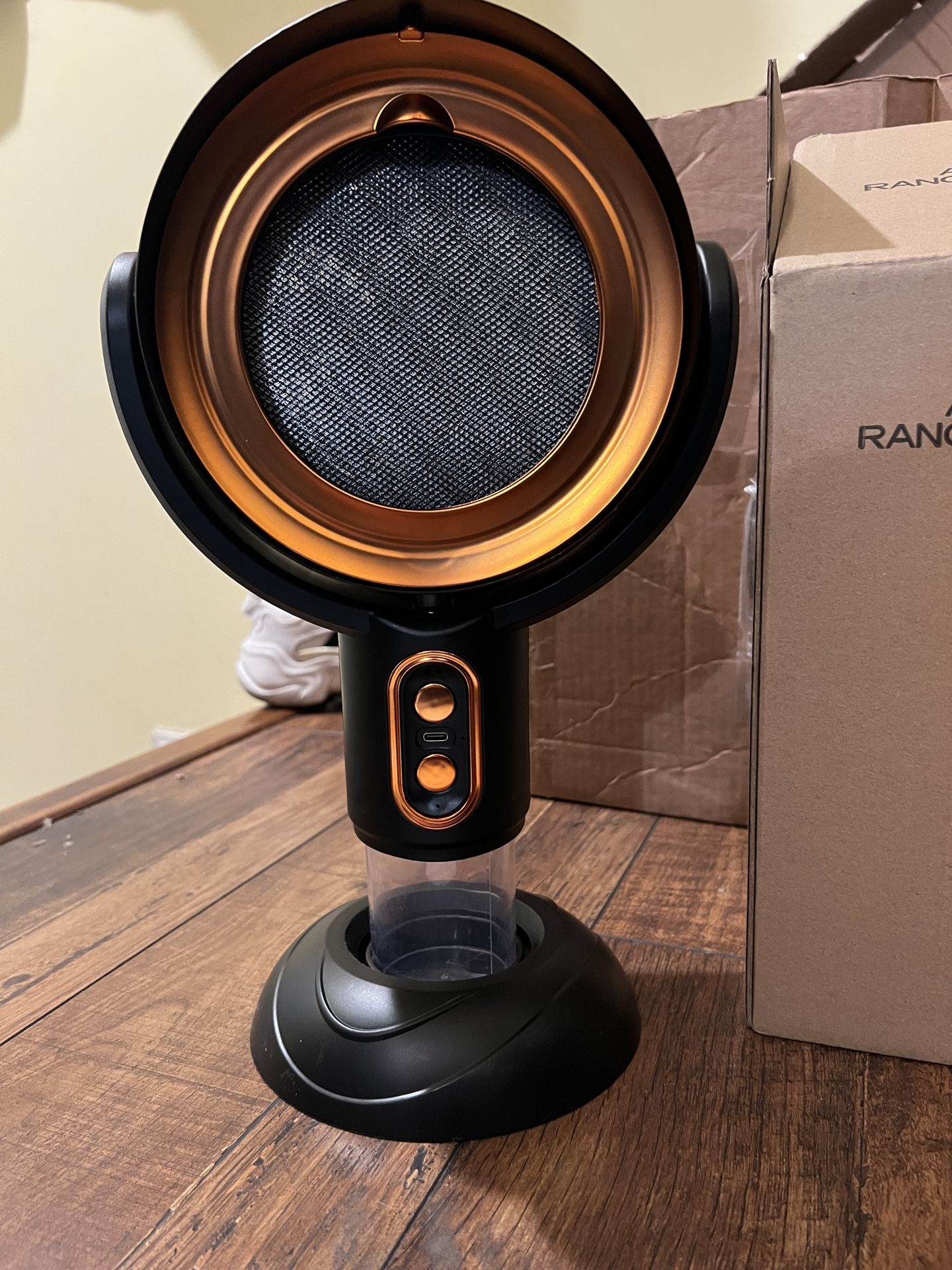 Fan Indoor Smoking Smoke Exhaust Fan, Portable Electric Smoke Extractor, USB Rechargeable Table Fan Kitchen Mini Air Purifier, Smoke Filter Smoke Exha