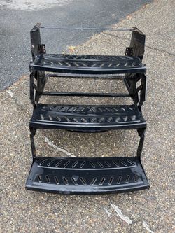 3-step folding steps for RV travel trailer