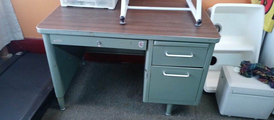 Old School Teacher Desk. Solid.