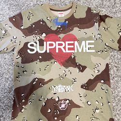SUPREME ANNOUNCING TEE CHOCOLATE CHIP CAMO SIZE MEDIUM FW25