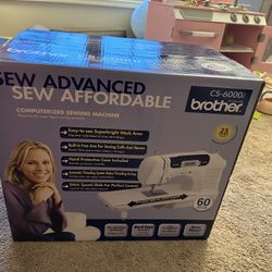 Brother CS-6000i Computerized Sewing Machine With Pedal & Case - New - Unopened 