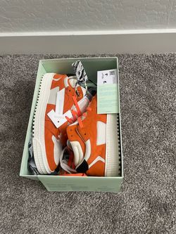 Off-White c/o Virgil Abloh Orange Suede Sneakers