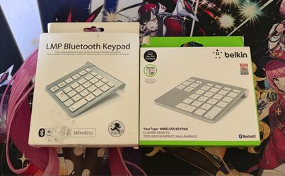 NEW Apple Mac Wireless Bluetooth Numeric Keypads Bundle - Belkin & LMP