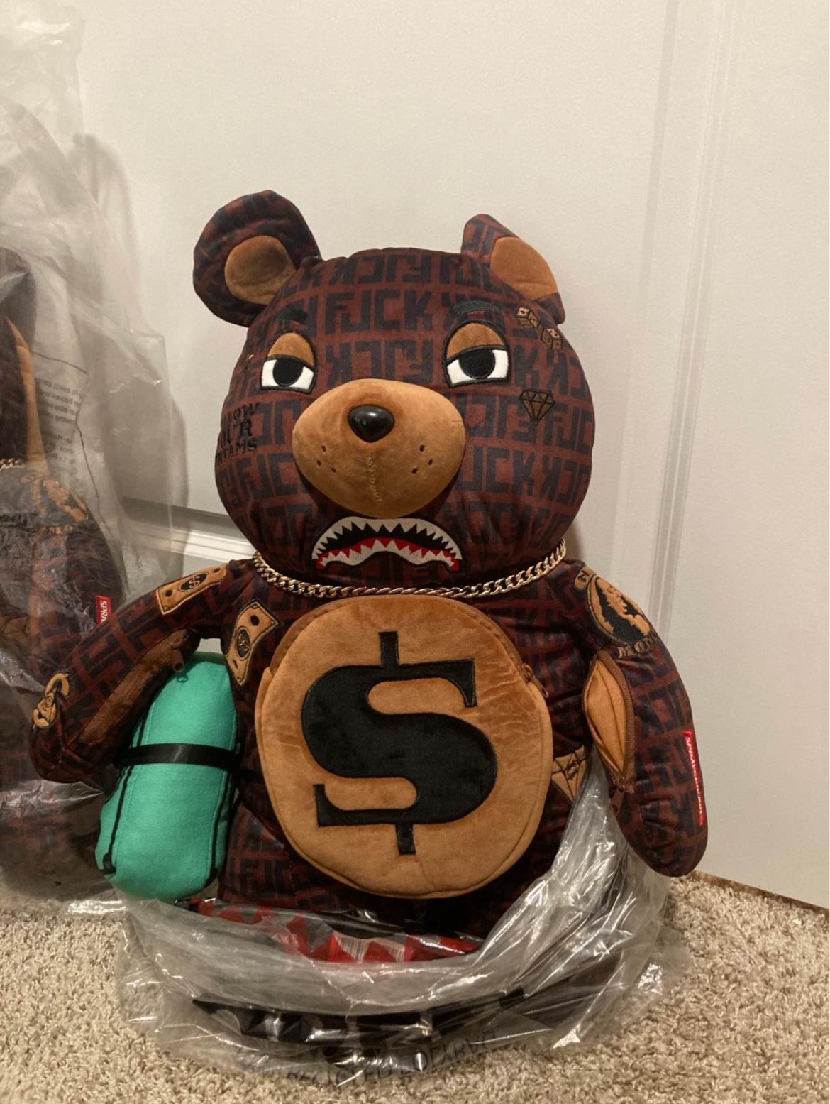 SprayGround Offended Teddy Bear Backpack