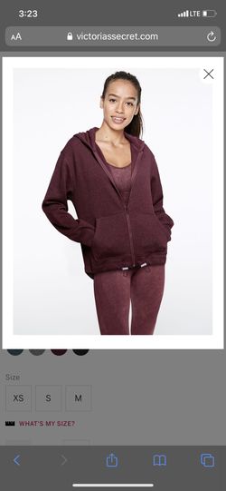 Victoria’s Secret Small NWT PINK high low knit full zip
