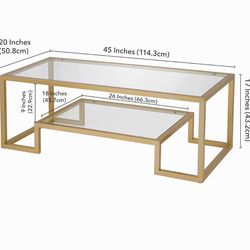 Glass coffee table (new)