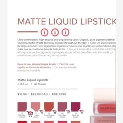Matte Lipstick. .productos Veganos 