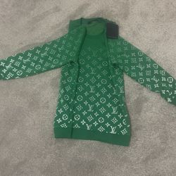 Green Louis Vuitton Monogram Gradient Cotton Crewneck