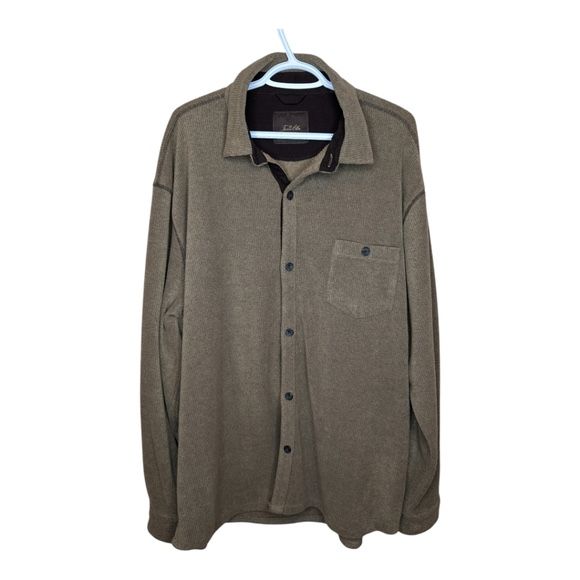 Vintage Tasso Ella Brown Button Down Collared Fleece Sweater Jacket