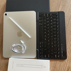 Apple iPad 10th Generation 256GB  With  Keyboard case and Pencil 
