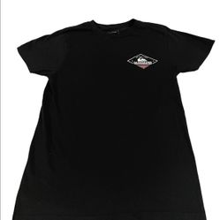 Quicksilver Mens T-Shirt Sz S Diamond Logo Front Back Surf Beach Summer Style. 