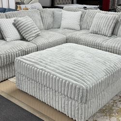 Stupendous Grey Sectional 