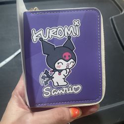 Sanrio Kuromi zip up wallet new 