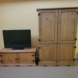 Great Condition Armoire And Coffee Table 