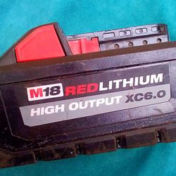 Milwaukee M18 18-Volt Lithium Ion High Output Battery Pack 6.0 Ah
