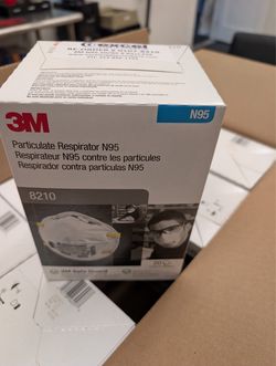 3M 8210 N95 Particulate Respirator Masks