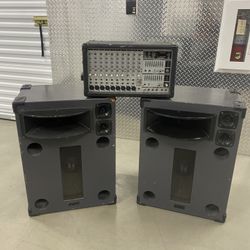 8ch  BERINGER  PA system  w/ TOA Loudspkrs