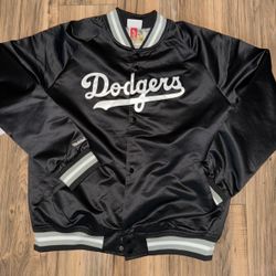 New men’s size large Mitchell & ness LA Dodgers satin jacket 