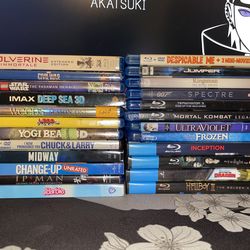 Blu-ray's and 4ks