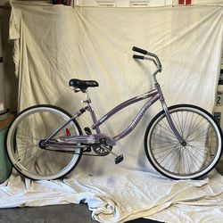 INFIY brand 26” single speed, beach cruiser, coaster brake bicycle, ready to ride