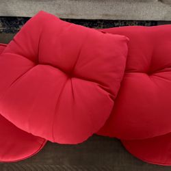 $12 - 4 Red Chair Cushions