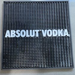 Absolute Vodka Bar Mat 12.5”x12.5”