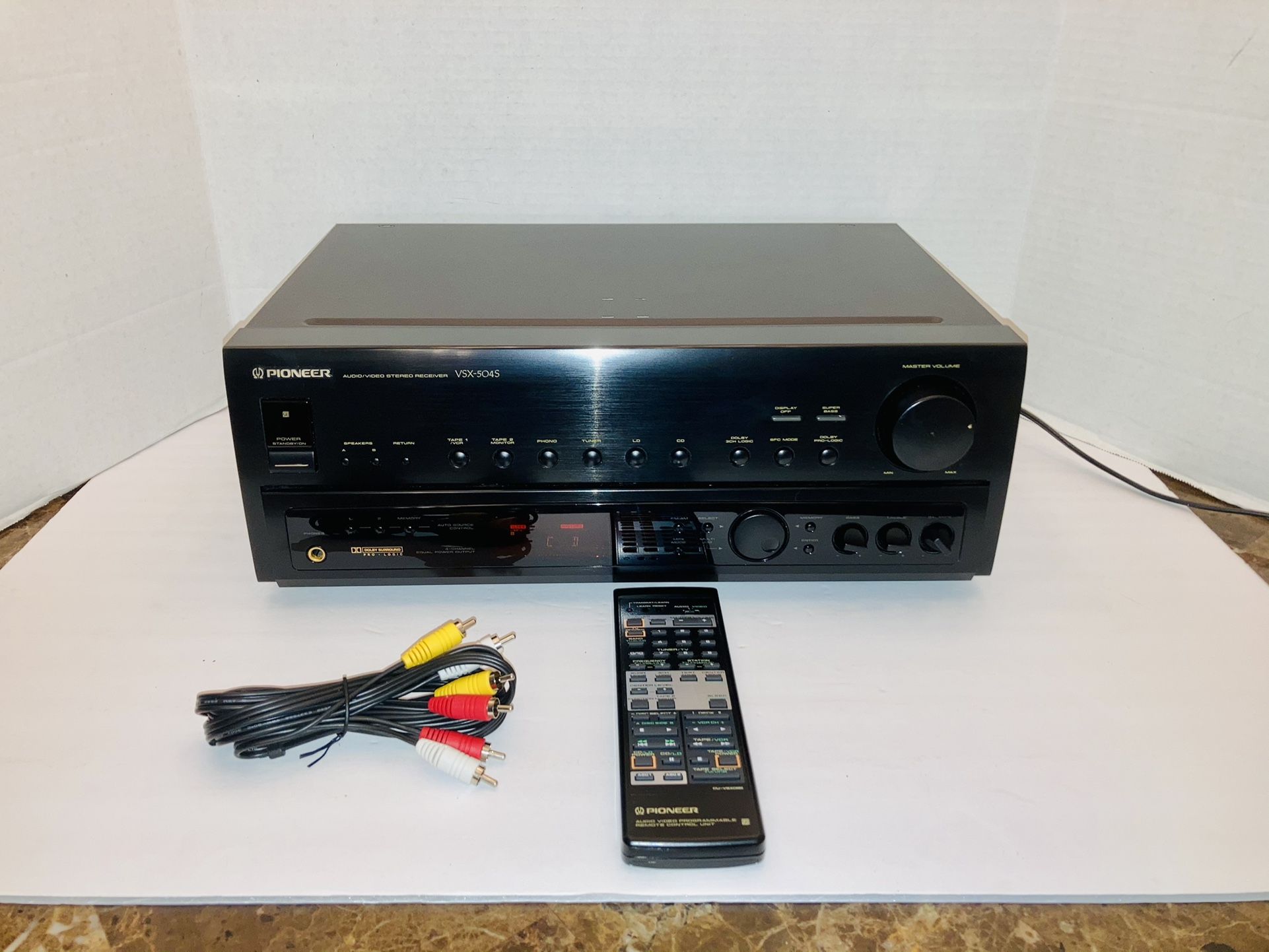 Pioneer VSX504S Vintage Audio/Video Stereo Receiver Dolby Surround Pro