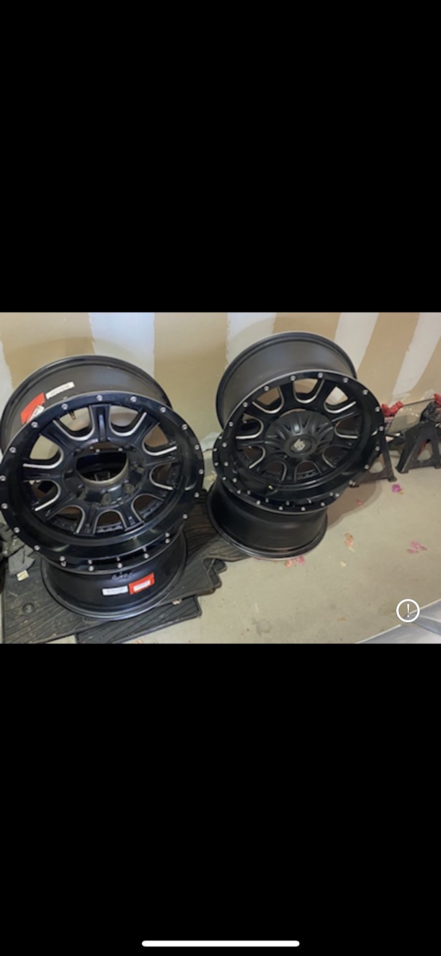 LRG Rims LRG105 Access Black Wheel with Milled Accents (17x9"/8x165.1mm)