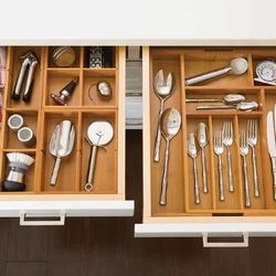Bamboo drawer organizer