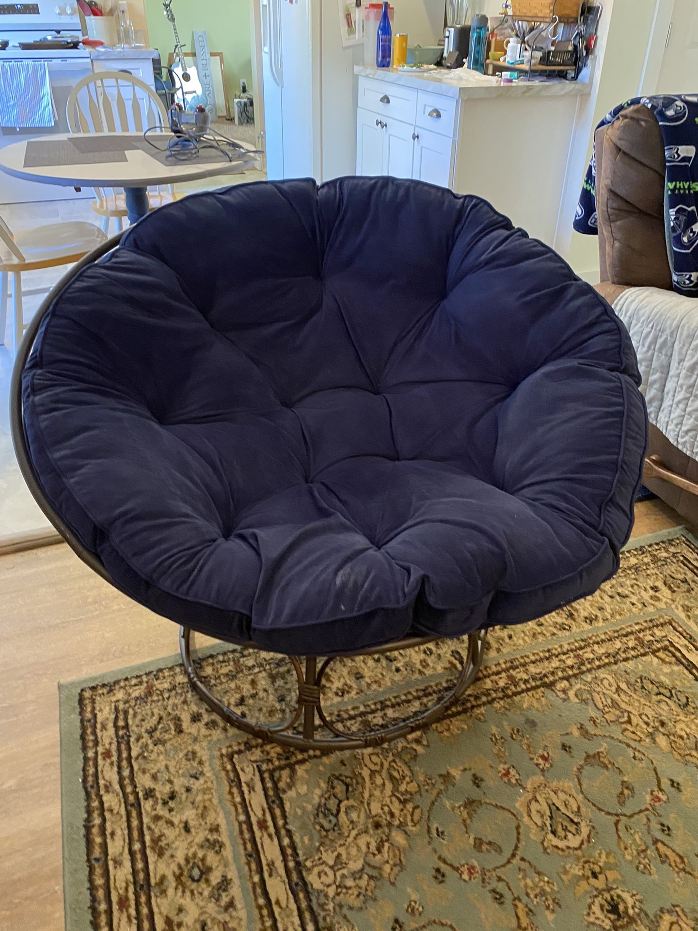 Large Size Papasan Chair - Cushion /metal Frame