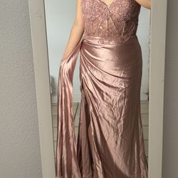 Pink Bridesmaid Gown 