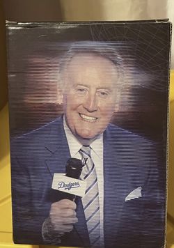 Vin Scully Microphone Bobble head 