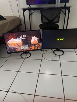 2 Acer r271 widescreen lcd monitors 27 inch