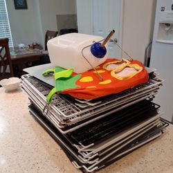 Approximately 50 Small Animal Cage Panels And Accessories 