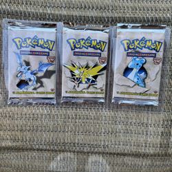 1st Edition SEALED Fossil Packs