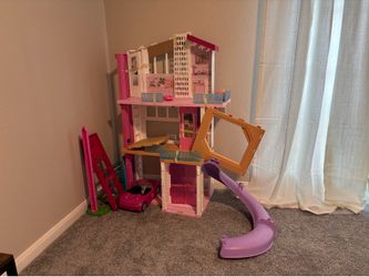 Barbie Dreamhouse with sliding car