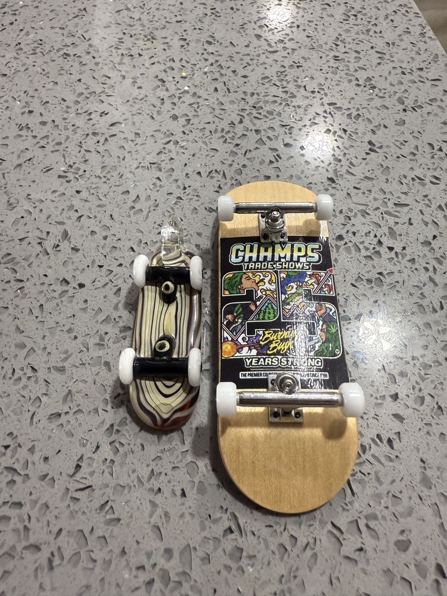 Glass Skateboard Pendant